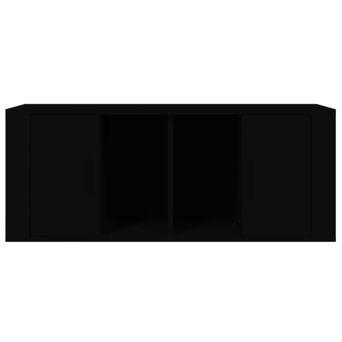 Tv Cabinet Black 100x35x40 Cm Engineered Wood Nolnbo