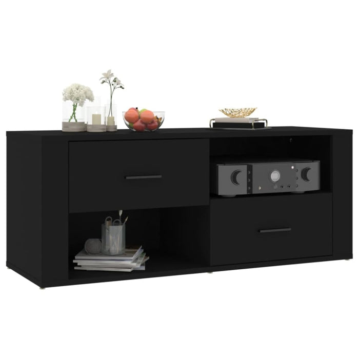 Tv Cabinet Black 100x35x40 Cm Engineered Wood Nxtobb