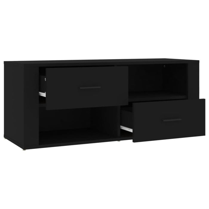 Tv Cabinet Black 100x35x40 Cm Engineered Wood Nxtobb