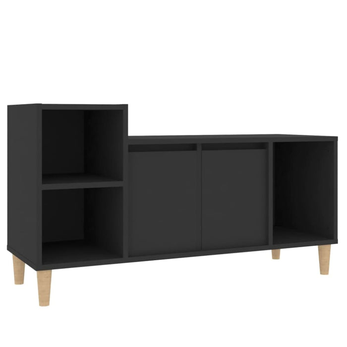 Tv Cabinet Black 100x35x55 Cm Engineered Wood Nxooit