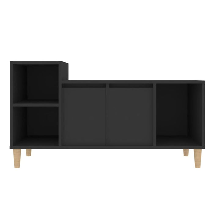 Tv Cabinet Black 100x35x55 Cm Engineered Wood Nxooit