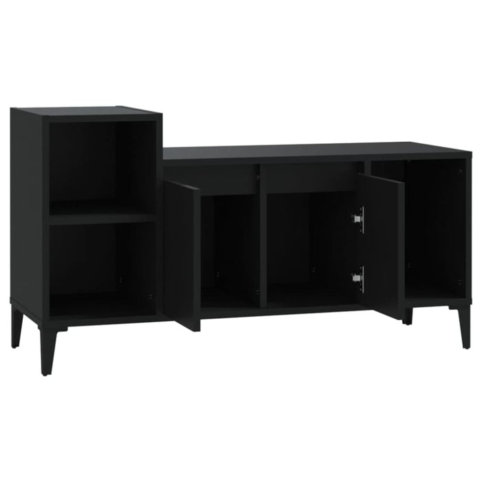 Tv Cabinet Black 100x35x55 Cm Engineered Wood Nxoono