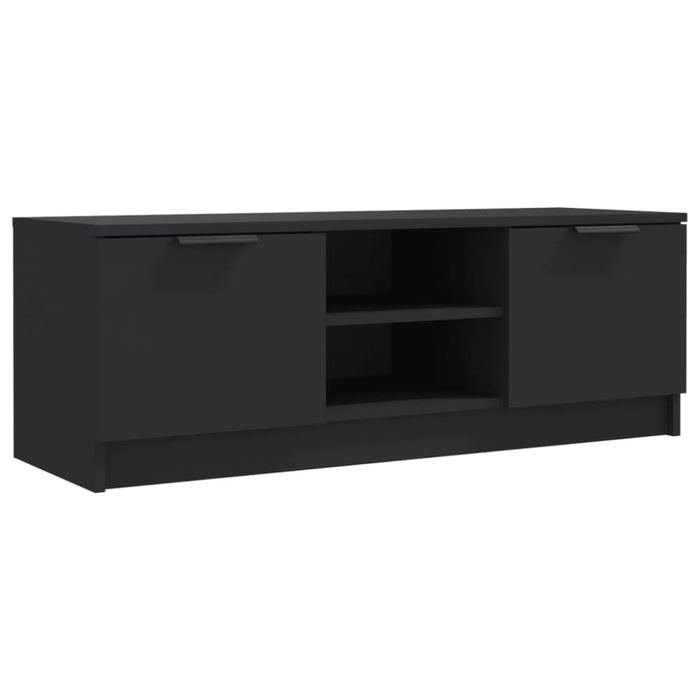 Tv Cabinet Black 102x35x36.5 Cm Engineered Wood Noopox