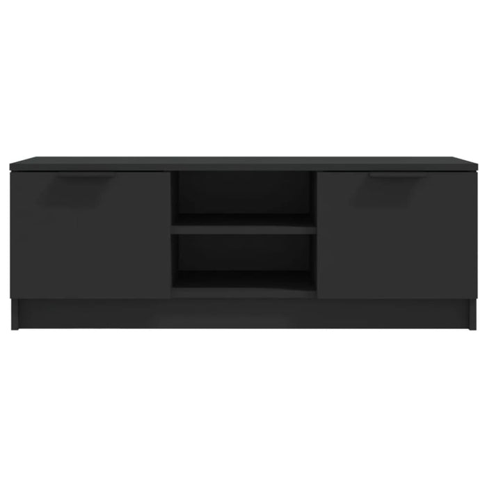 Tv Cabinet Black 102x35x36.5 Cm Engineered Wood Noopox