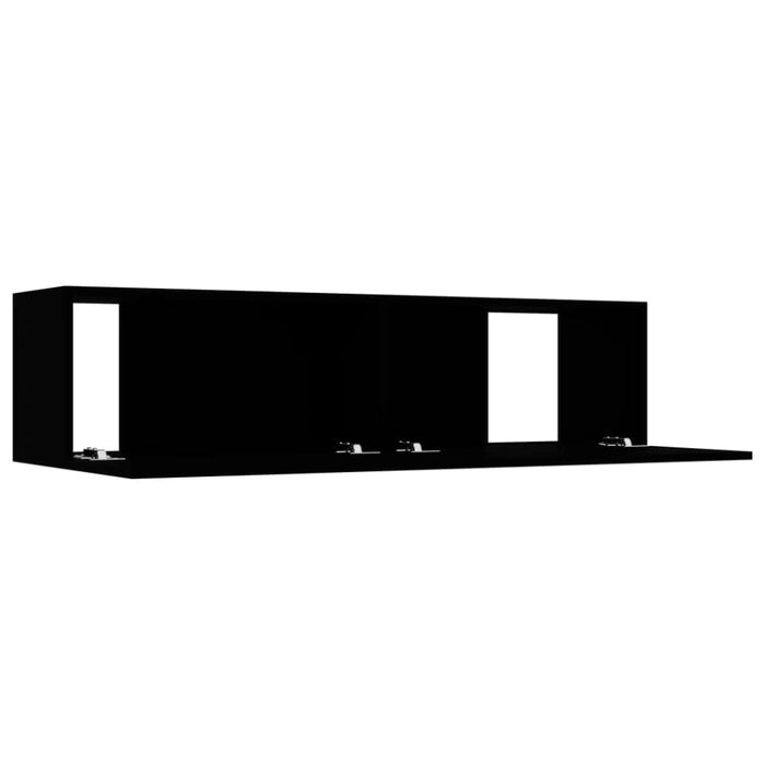 Tv Cabinet Black 120x30x30 Cm Engineered Wood Nboako