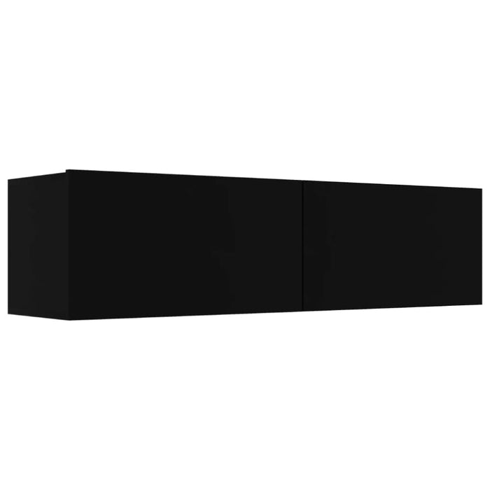 Tv Cabinet Black 120x30x30 Cm Engineered Wood Nboako