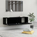 Tv Cabinet Black 120x30x30 Cm Engineered Wood Nboako