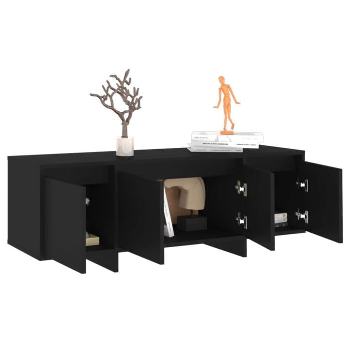 Tv Cabinet Black 120x30x40.5 Cm Engineered Wood Nbkpil
