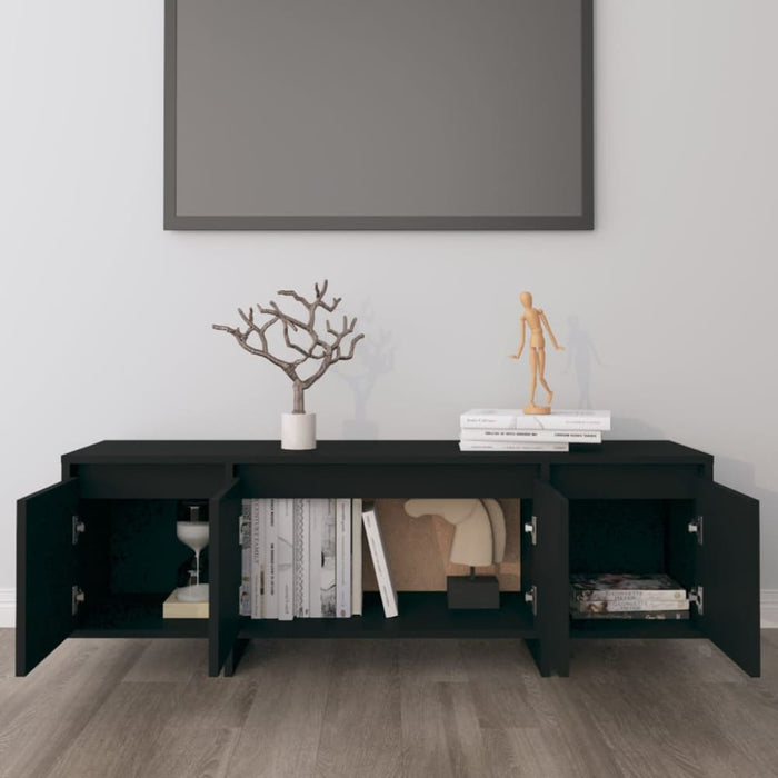 Tv Cabinet Black 120x30x40.5 Cm Engineered Wood Nbkpil