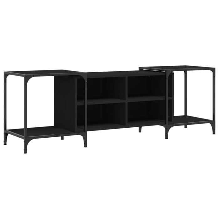 Tv Cabinet Black 153x37x50 Cm Engineered Wood Ntilbx