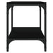 Tv Cabinet Black 40x33x41 Cm Engineered Wood and Steel