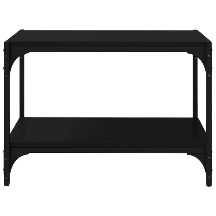 Tv Cabinet Black 60x33x41 Cm Engineered Wood and Steel