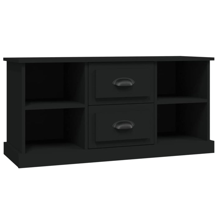 Tv Cabinet Black 99.5x35.5x48 Cm Engineered Wood Nolxit