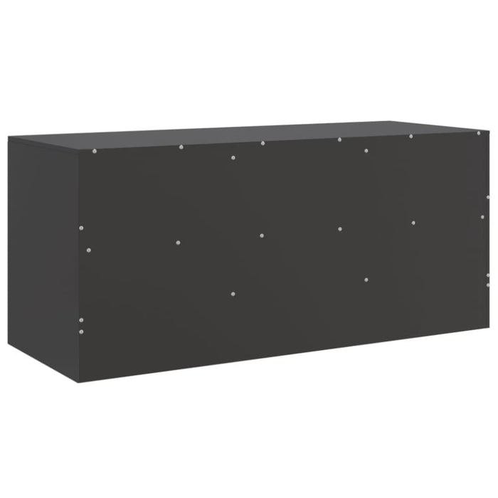 Tv Cabinet Black 99x39x44 Cm Steel Naoitt
