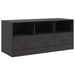 Tv Cabinet Black 99x39x44 Cm Steel Naoitt