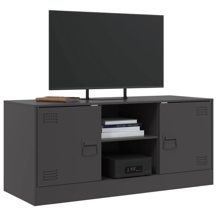 Tv Cabinet Black 99x39x44 Cm Steel Naolnp