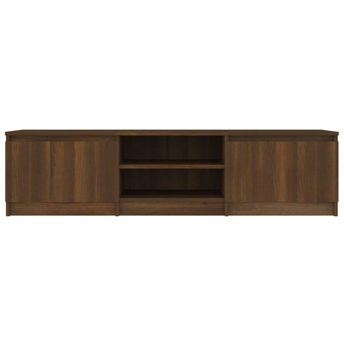 Tv Cabinet Brown Oak 140x40x35.5 Cm Engineered Wood Noptpk
