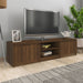 Tv Cabinet Brown Oak 140x40x35.5 Cm Engineered Wood Noptpk