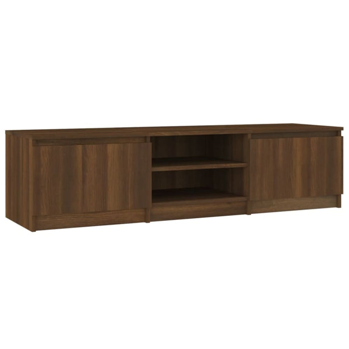 Tv Cabinet Brown Oak 140x40x35.5 Cm Engineered Wood Noptpk