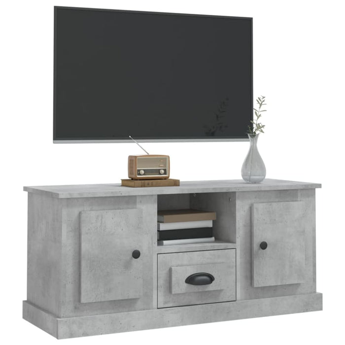Tv Cabinet Concrete Grey 100x35.5x45 Cm Engineered Wood