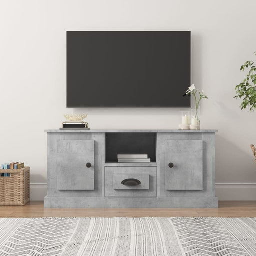 Tv Cabinet Concrete Grey 100x35.5x45 Cm Engineered Wood