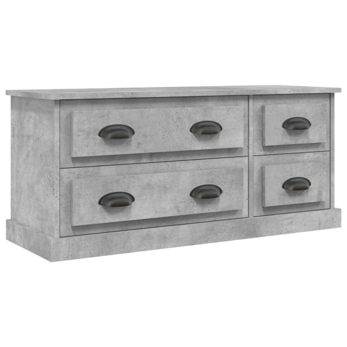 Tv Cabinet Concrete Grey 100x35.5x45 Cm Engineered Wood