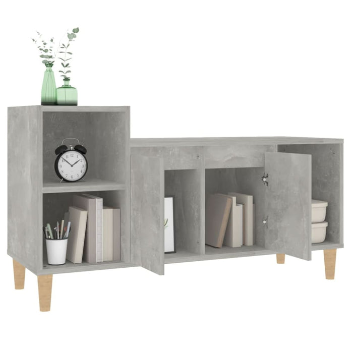 Tv Cabinet Concrete Grey 100x35x55 Cm Engineered Wood Nxooil