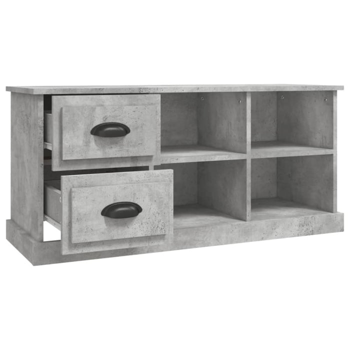 Tv Cabinet Concrete Grey 102x35.5x47.5 Cm Engineered Wood