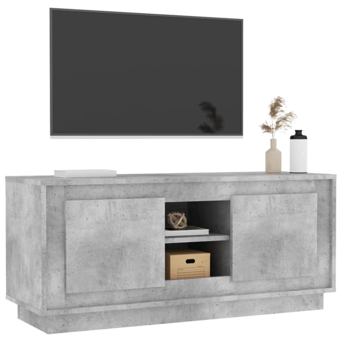 Tv Cabinet Concrete Grey 102x35x45 Cm Engineered Wood Noknla