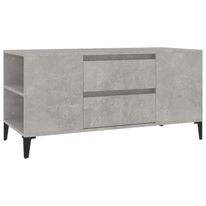 Tv Cabinet Concrete Grey 102x44.5x50 Cm Engineered Wood