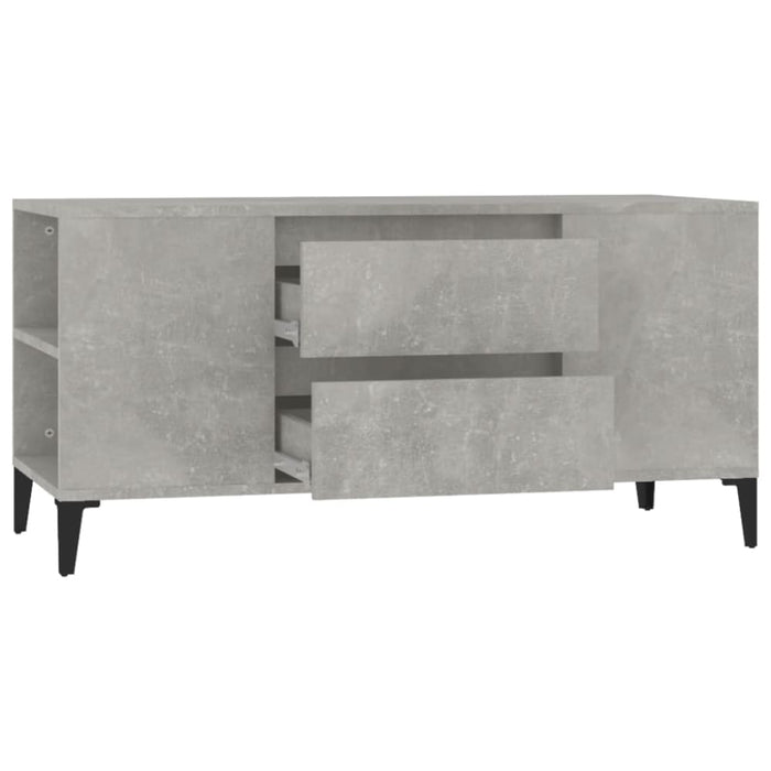 Tv Cabinet Concrete Grey 102x44.5x50 Cm Engineered Wood