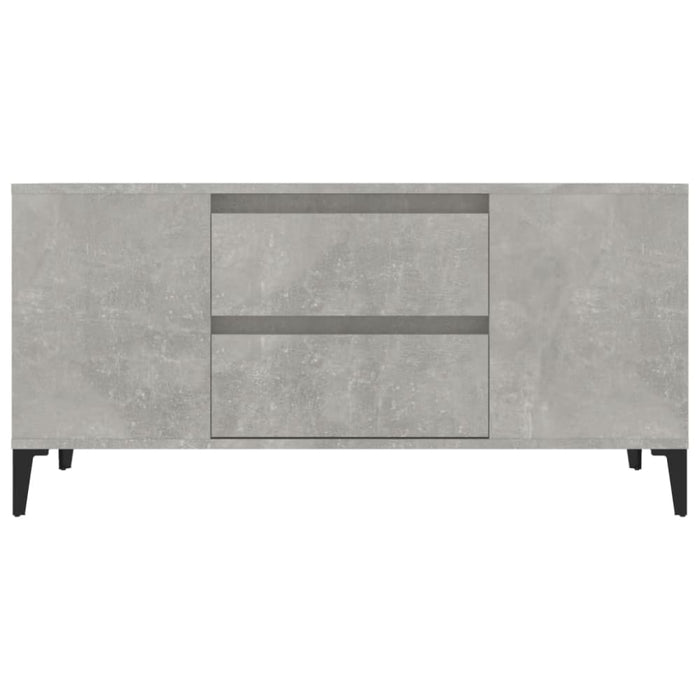 Tv Cabinet Concrete Grey 102x44.5x50 Cm Engineered Wood