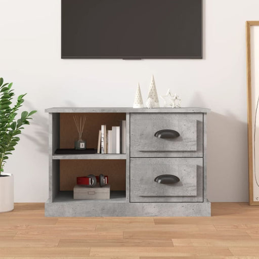 Tv Cabinet Concrete Grey 73x35.5x47.5 Cm Engineered Wood