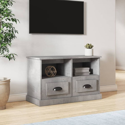 Tv Cabinet Concrete Grey 80x35x50 Cm Engineered Wood Nolxna