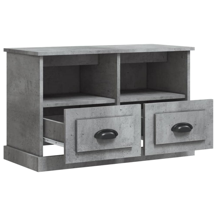 Tv Cabinet Concrete Grey 80x35x50 Cm Engineered Wood Nolxna