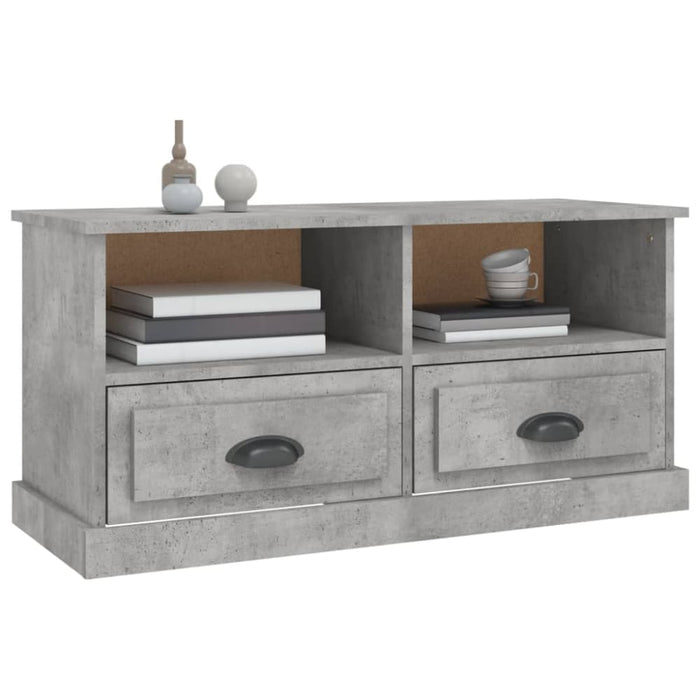 Tv Cabinet Concrete Grey 93x35.5x45 Cm Engineered Wood