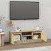 Tv Cabinet with Door Sonoma Oak 102x30x36 Cm Nxttpt