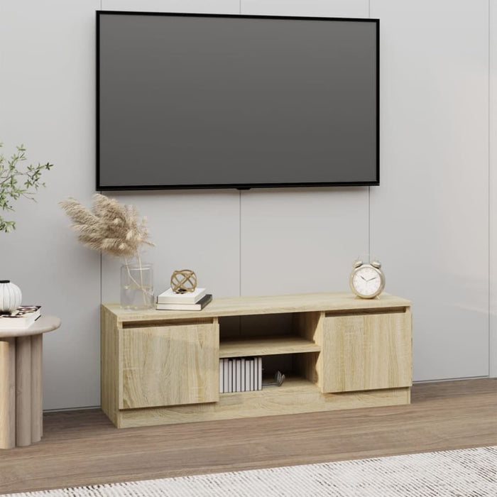 Tv Cabinet with Door Sonoma Oak 102x30x36 Cm Nxttpt