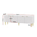 Tv Cabinet Entertainment Unit Stand Storage 180cm White