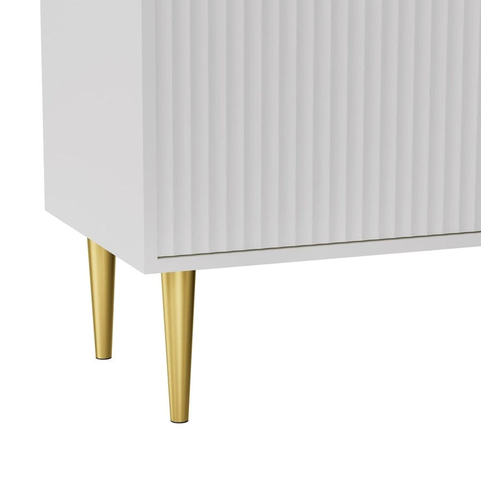 Tv Cabinet Entertainment Unit Stand Storage 180cm White