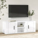 Tv Cabinet Glossy Look White 100x31.5x35 Cm Engineered Wood