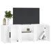 Tv Cabinet Glossy Look White 100x31.5x35 Cm Engineered Wood