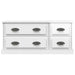 Tv Cabinet Glossy Look White 100x35.5x45 Cm Engineered Wood