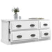 Tv Cabinet Glossy Look White 100x35.5x45 Cm Engineered Wood