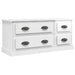 Tv Cabinet Glossy Look White 100x35.5x45 Cm Engineered Wood