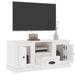Tv Cabinet Glossy Look White 100x35.5x45 Cm Engineered Wood