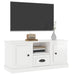 Tv Cabinet Glossy Look White 100x35.5x45 Cm Engineered Wood
