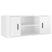Tv Cabinet Glossy Look White 100x35x40 Cm Engineered Wood