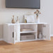 Tv Cabinet Glossy Look White 100x35x40 Cm Engineered Wood