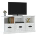 Tv Cabinet Glossy Look White 100x35x50 Cm Engineered Wood